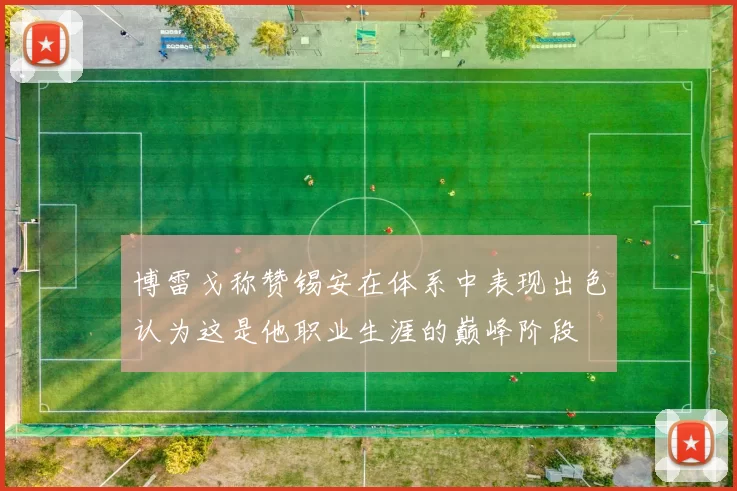 博雷戈称赞锡安在体系中表现出色认为这是他职业生涯的巅峰阶段