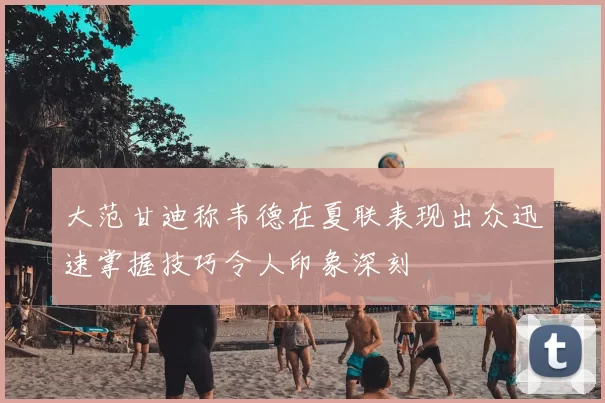 大范甘迪称韦德在夏联表现出众迅速掌握技巧令人印象深刻