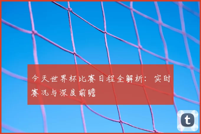 今天世界杯比赛日程全解析：实时赛况与深度前瞻